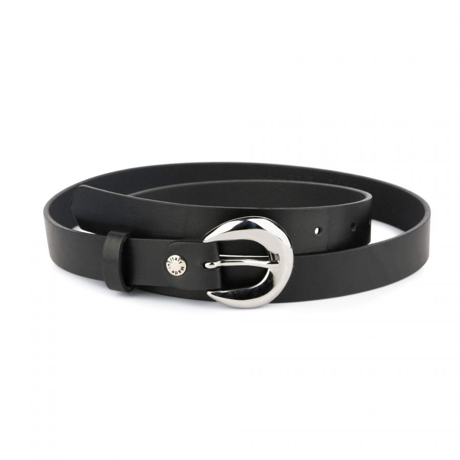womens black belt with silver buckle 28 40 49usd 1