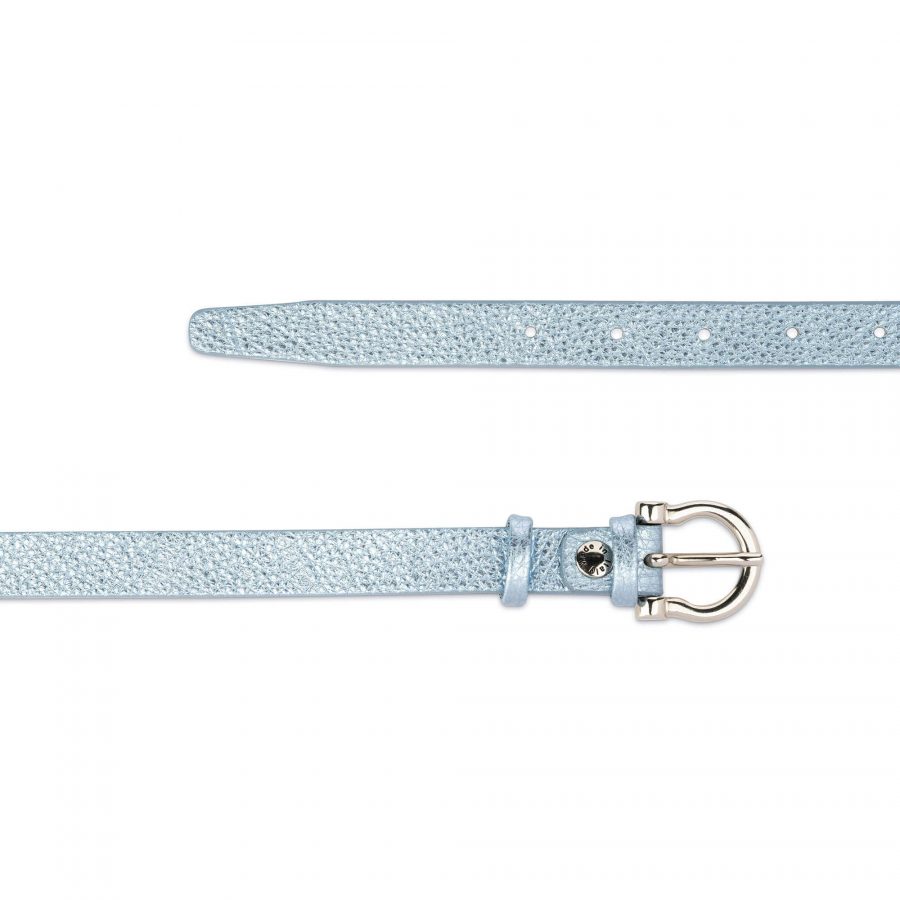 womens blue silver belt with horse shoe buckle 28 36 65usd 3