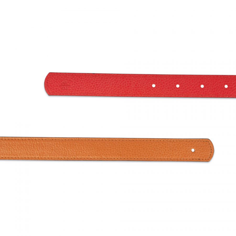 womens reversible belt strap tan red 25 mm sz36x2 sz38x1 sz40x2 usd55 2