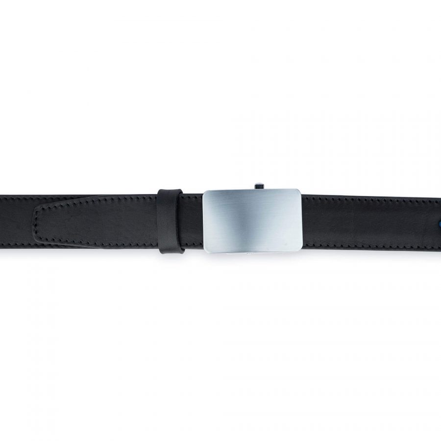 Automatic Belt For Suit Black Full Grain Leather 2