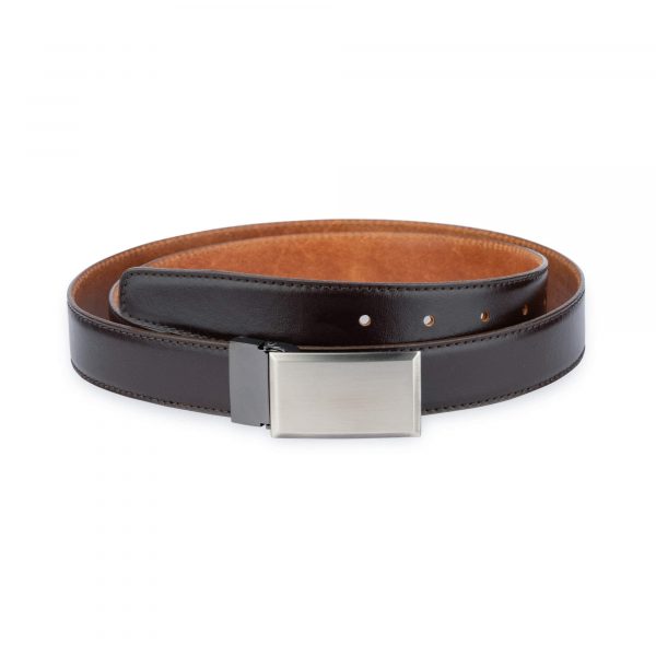 Brown Mens Belt For Suit Genuine Leather 3 0 Cm 1