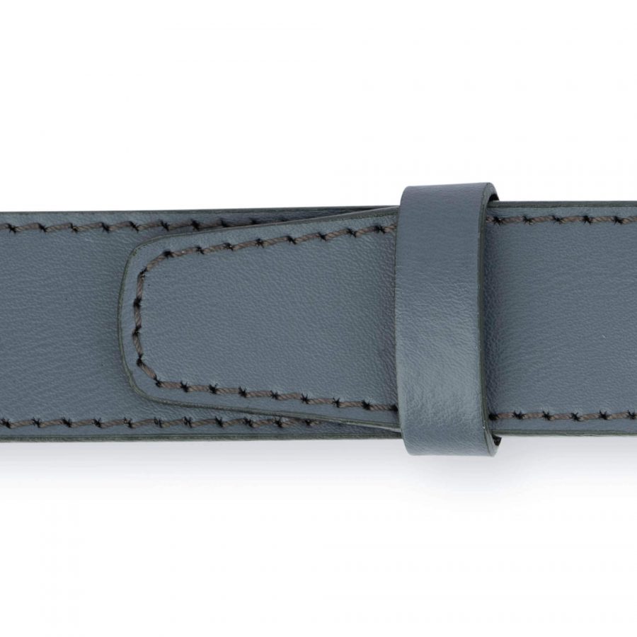 Gray Mens Ratchet Belt With Silver Buckle 5