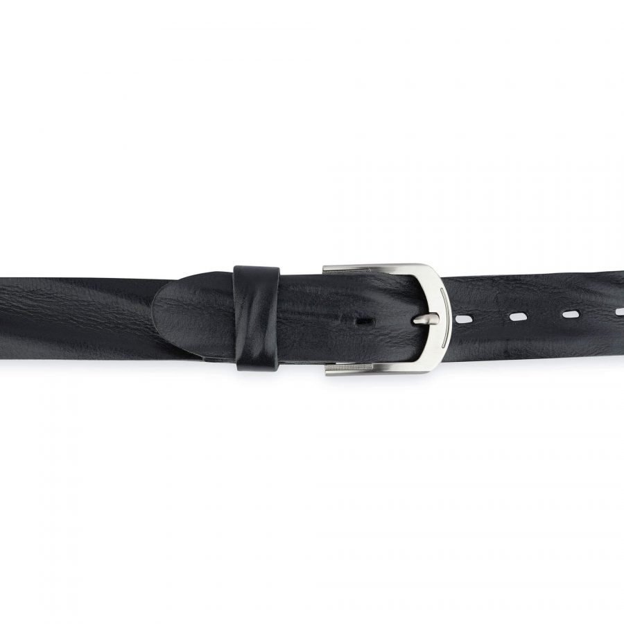 Leather Belt For Big And Tall Black Full Grain 1 5 Inch 4