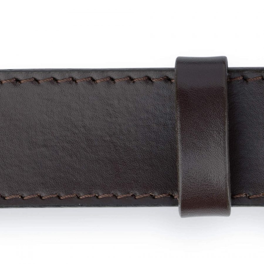 Mens Brown Comfort Click Belt With Silver Buckle 3