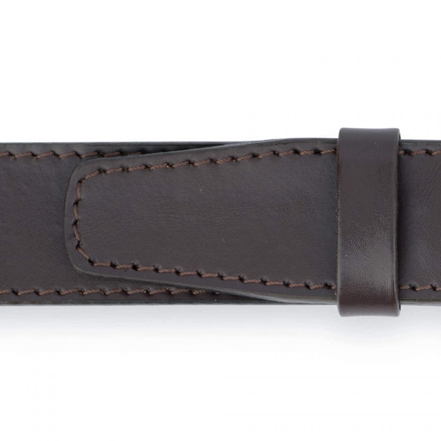 Mens Brown Comfort Click Belt With Silver Buckle 5