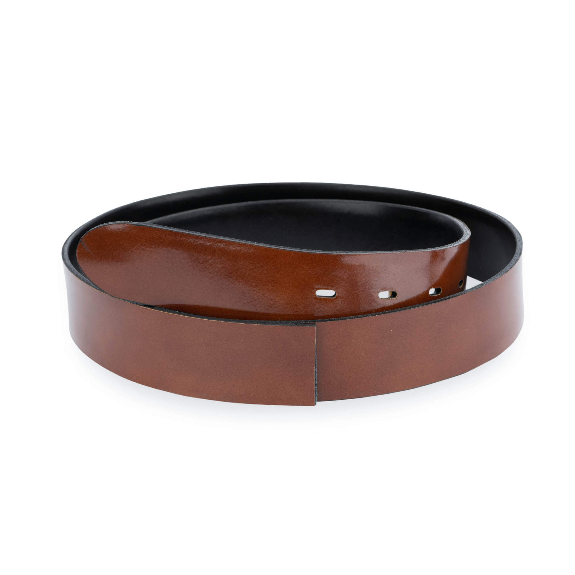 Reversible Leather Belt Strap Men's belts buckles Black Brown No buckle Size 38"