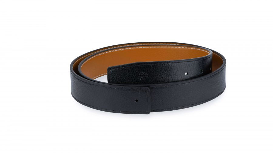 Tan H Belt Strap Reversible Vegan Leather 38 Mm 4