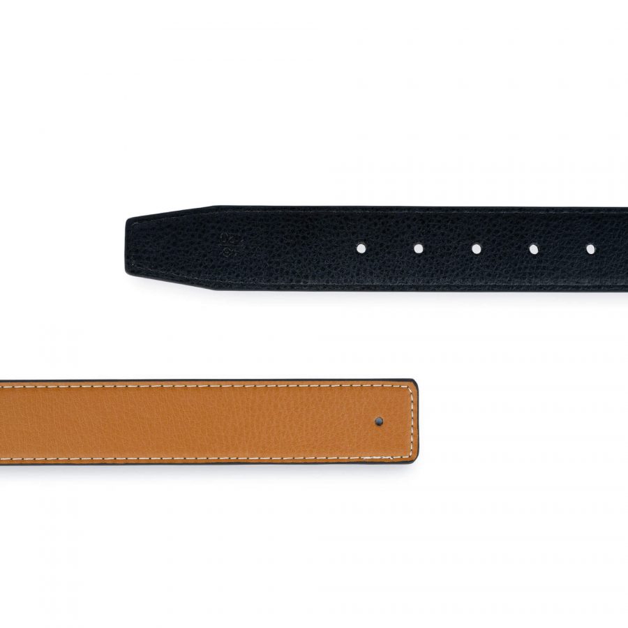 Tan H Belt Strap Reversible Vegan Leather 38 Mm 6