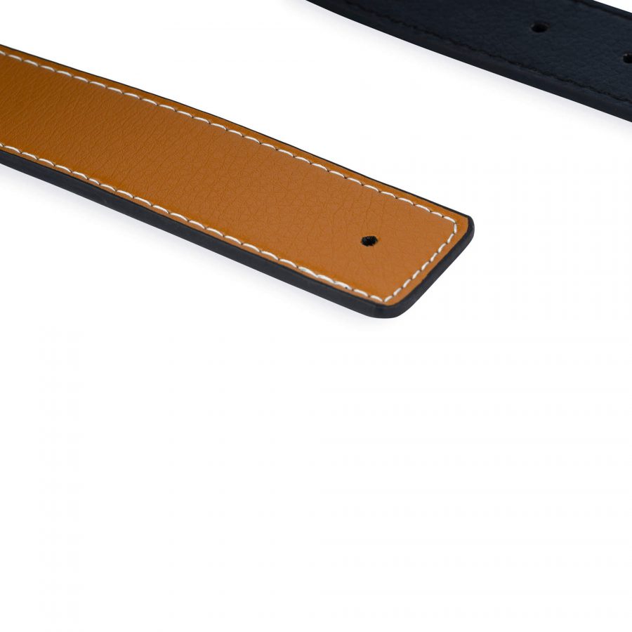 Tan H Belt Strap Reversible Vegan Leather 38 Mm 8