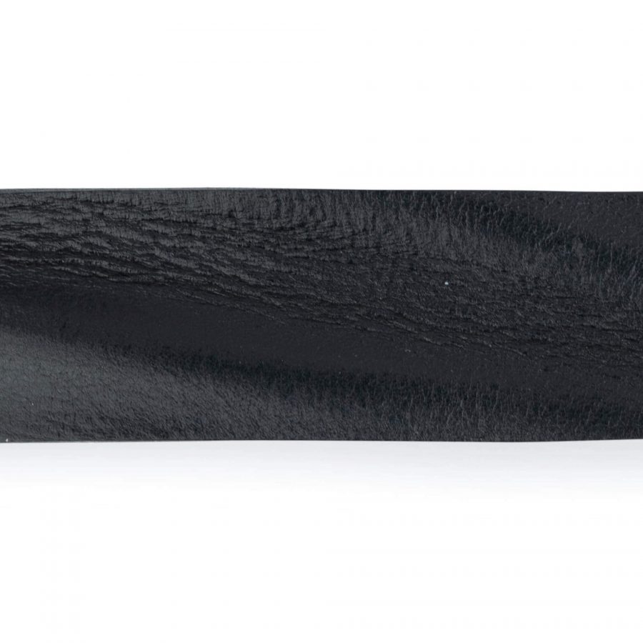 Wide Leather Belt For Men Jeans Black Full Grain 1 5 Inch 5