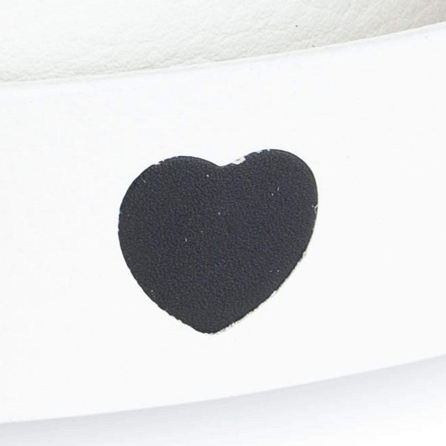 white leather belt with black hearts 2