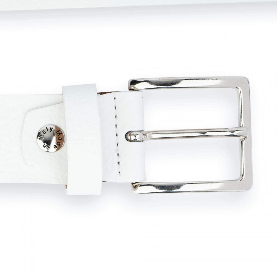 white leather belt with black hearts 3