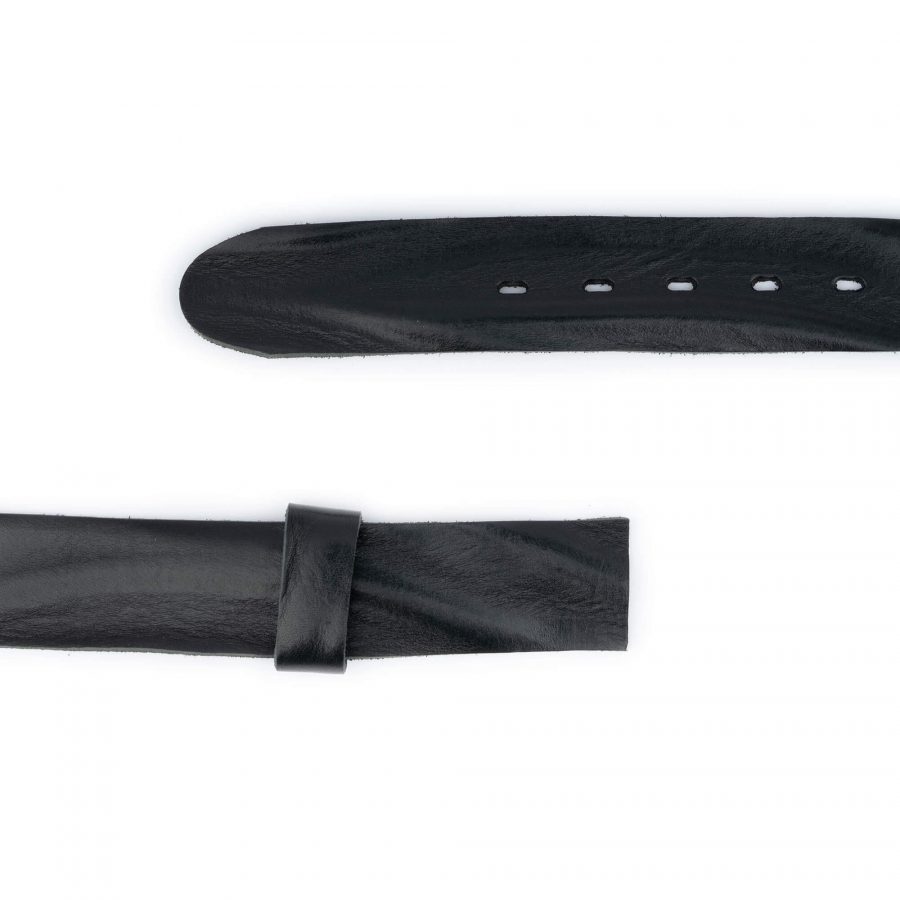 black full grain leather belt strap 40 mm replacement 4