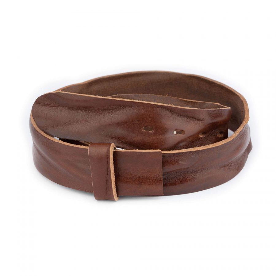 brown full grain leather belt strap 40 mm replacement 1