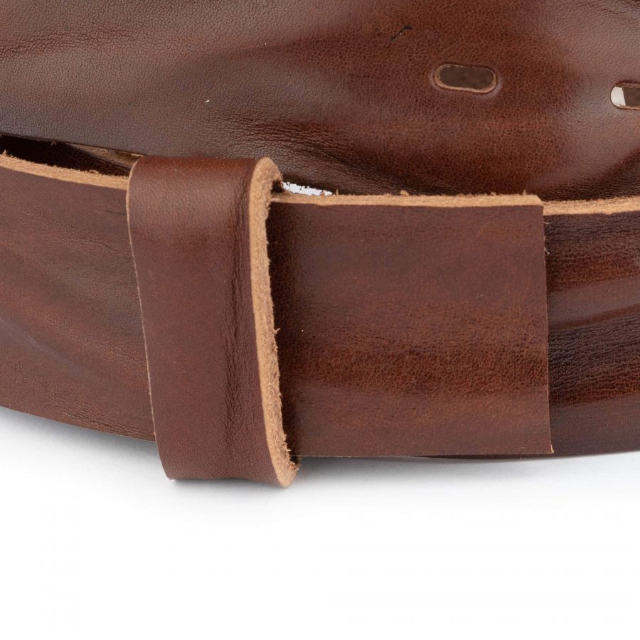 brown full grain leather belt strap 40 mm replacement 3
