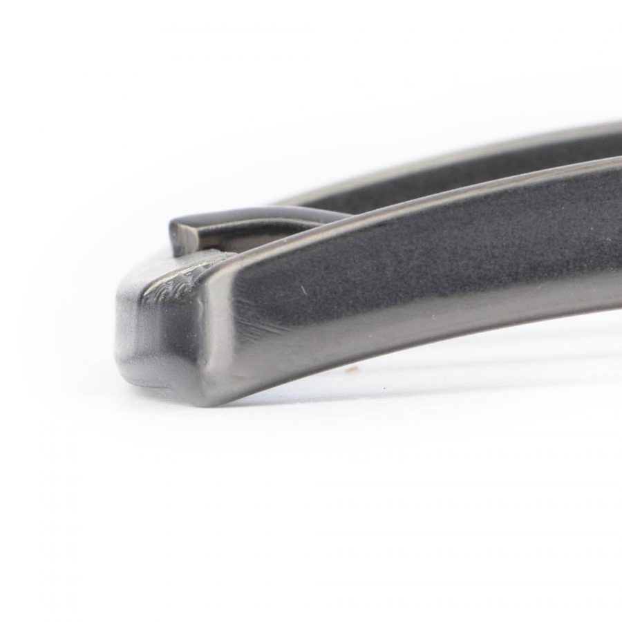 clip belt buckle reversible 3 5 cm satin gray 3