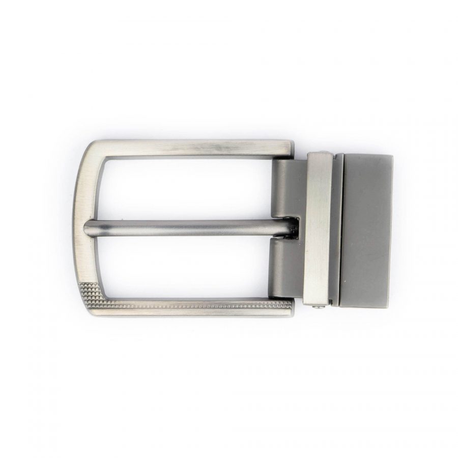 clip belt buckle reversible 3 5 cm satin gray 6