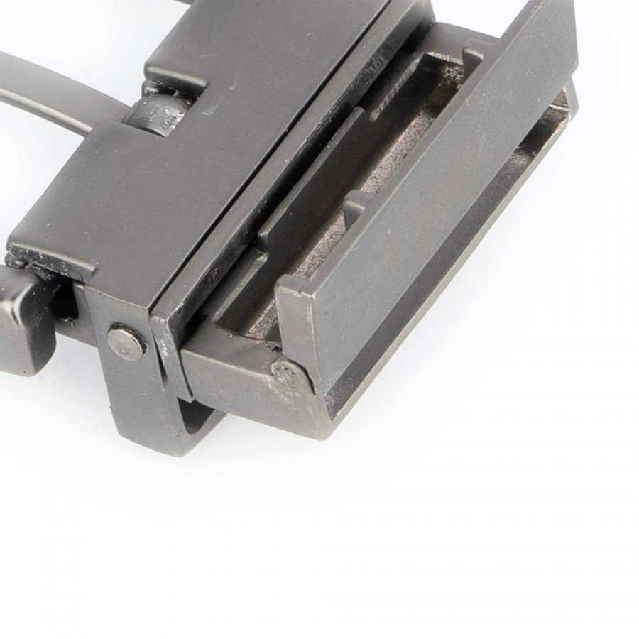 clip belt buckle reversible 3 5 cm satin gray 7