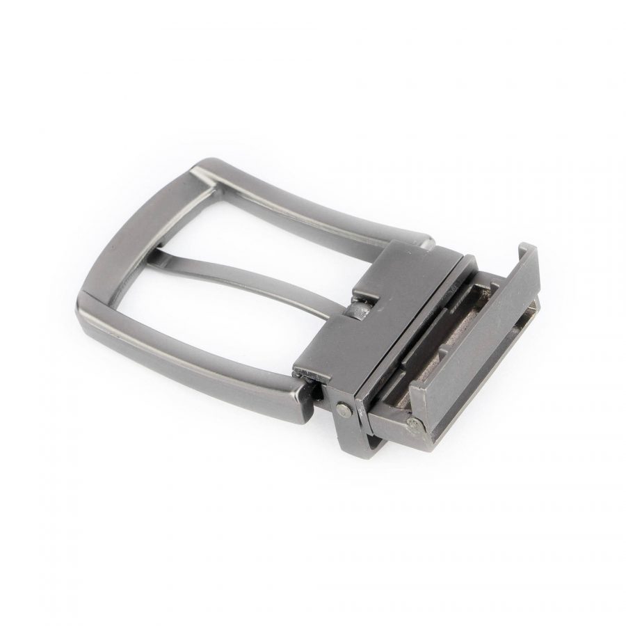 clip belt buckle reversible 3 5 cm satin gray 8