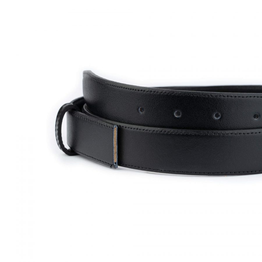 black leather belt strap replacement 3 0 cm 2