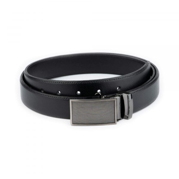 ratchet belt for women black genuine leather 1