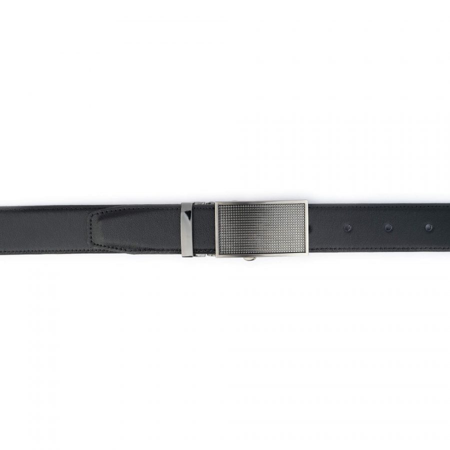 ratchet belt for women black genuine leather 3