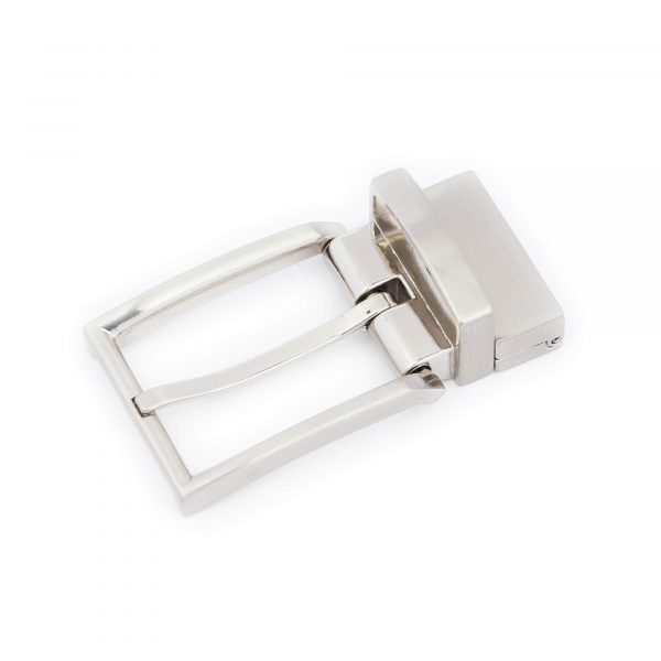 reverse belt buckle clip silver 1 1 8 inch 1