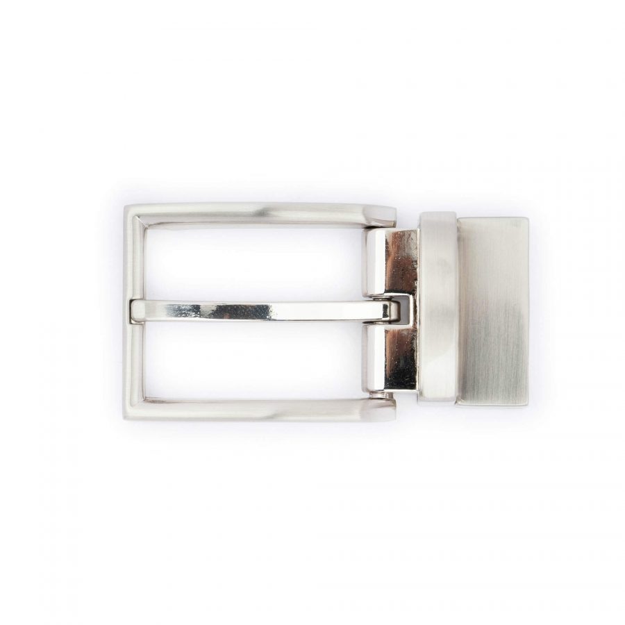 reverse belt buckle clip silver 1 1 8 inch 2