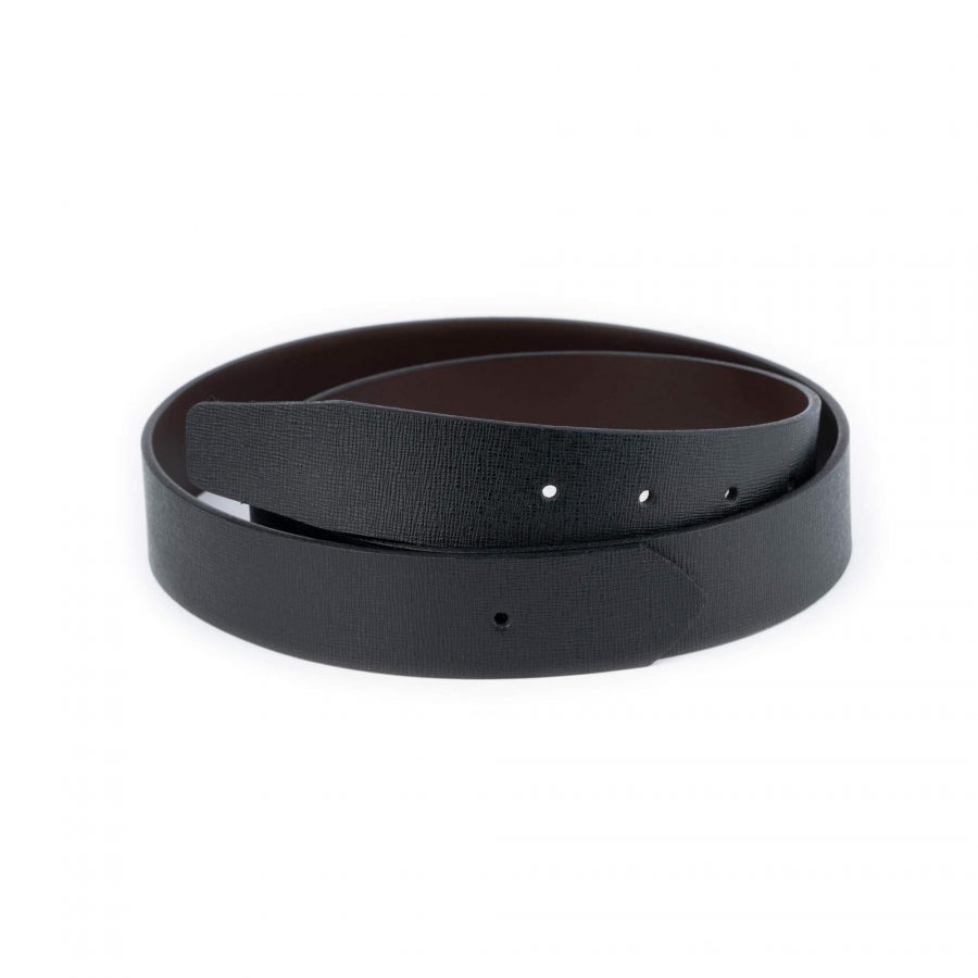 reversible saffiano leather belt strap for buckles 1 28 40 usd65