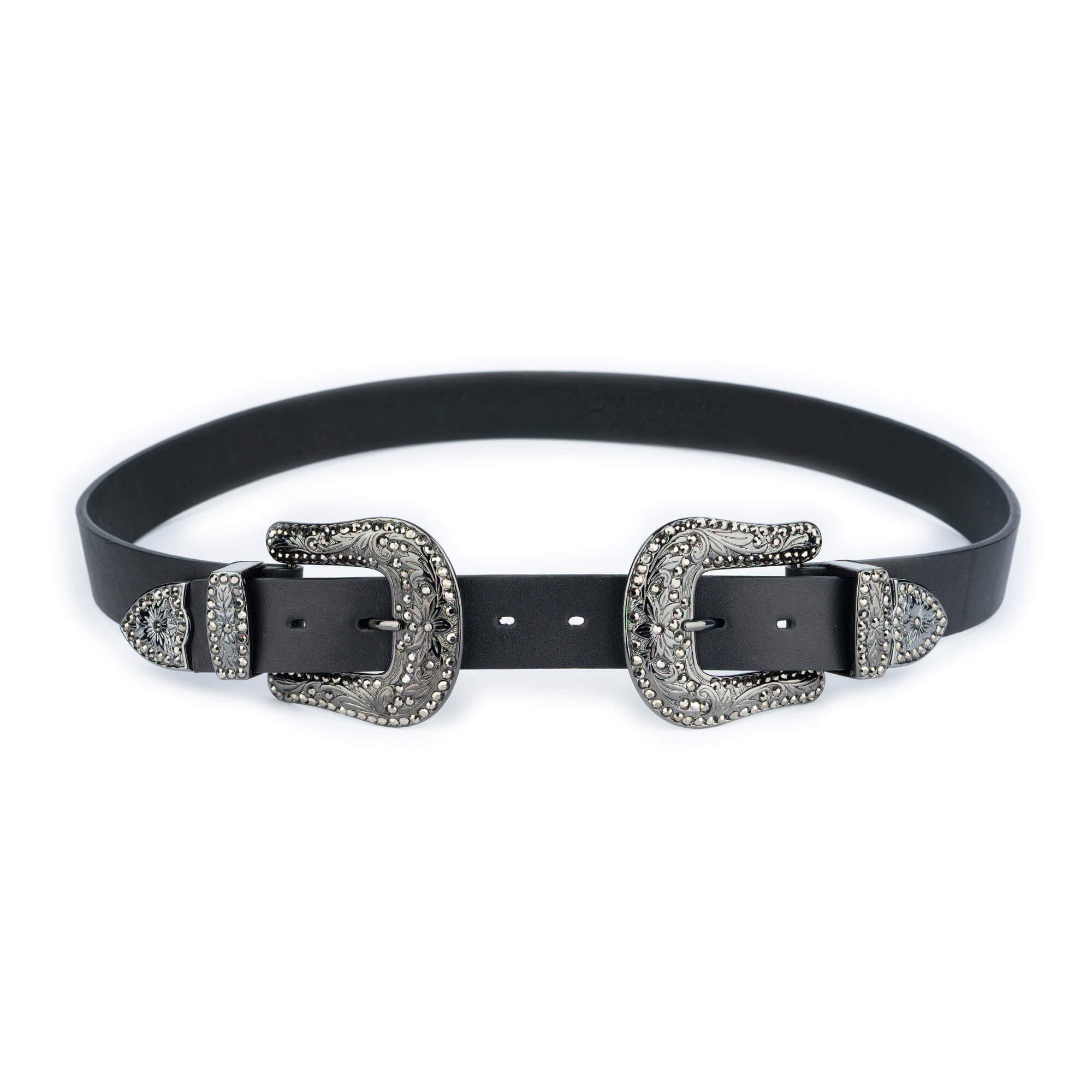 Buy Western Double Buckle Belt | Black 