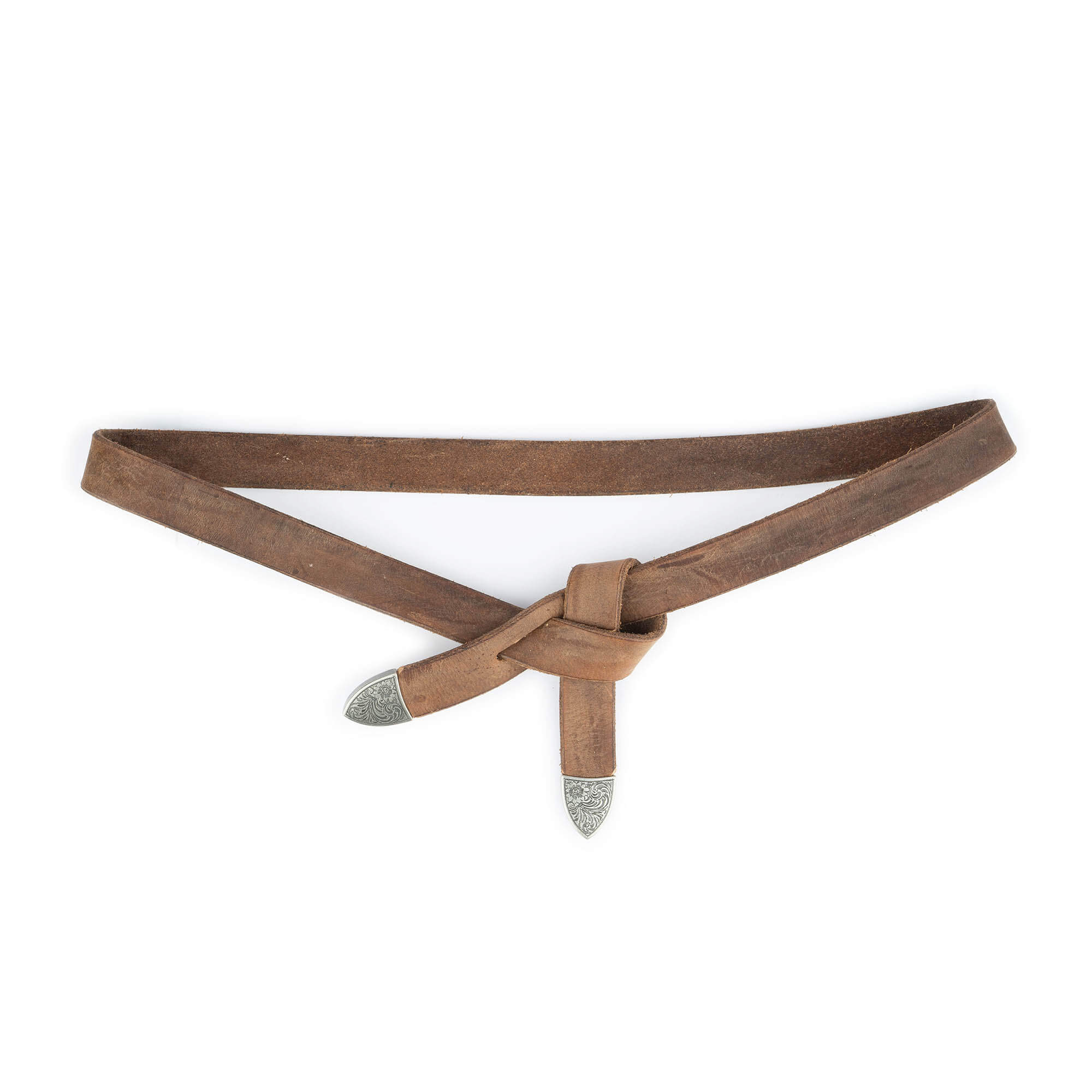 Buy Western Tie Leather Belt - Tan 