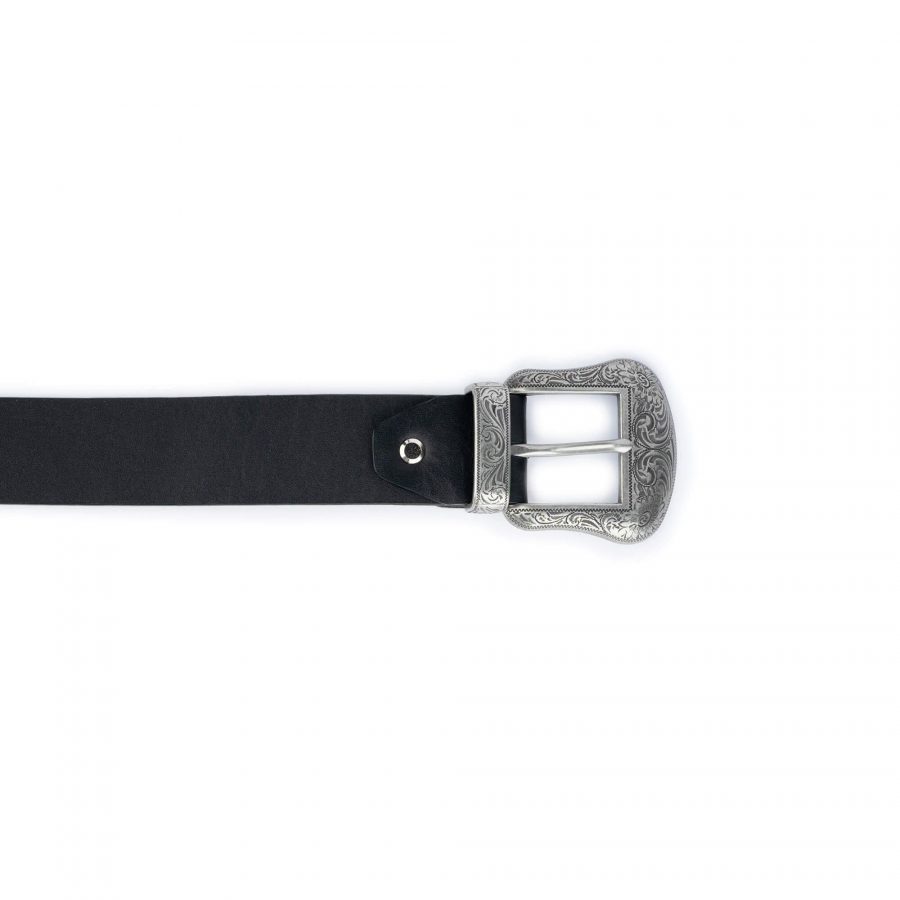 black western double buckle belt 1 5 inch wide 6