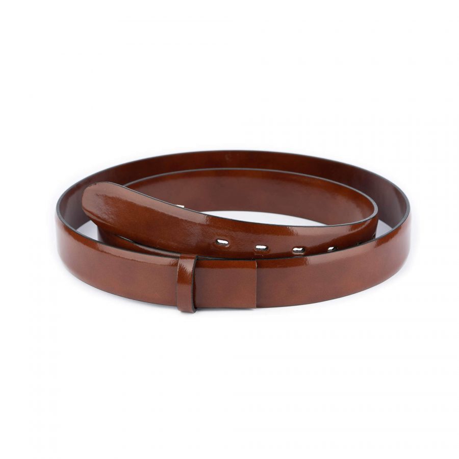 cognac brown replacement leather strap for belt 1