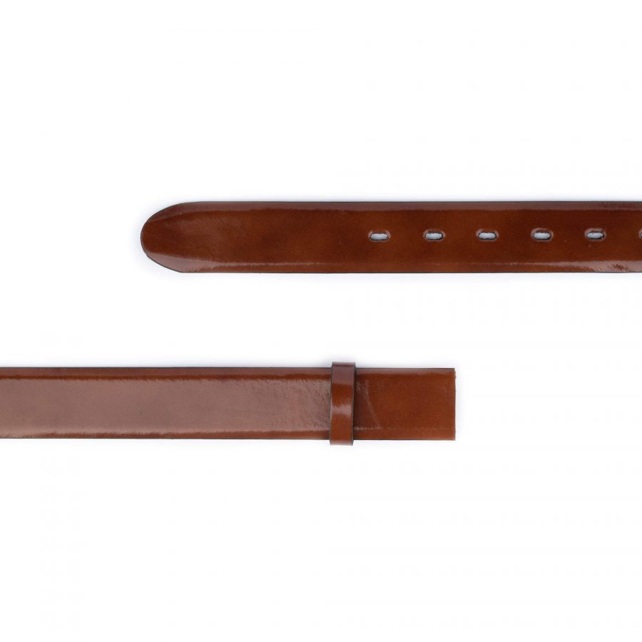 cognac brown replacement leather strap for belt 2