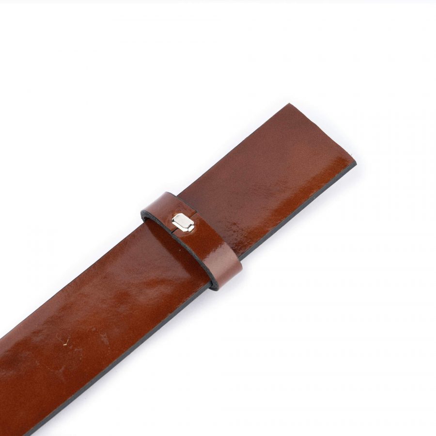 cognac brown replacement leather strap for belt 3