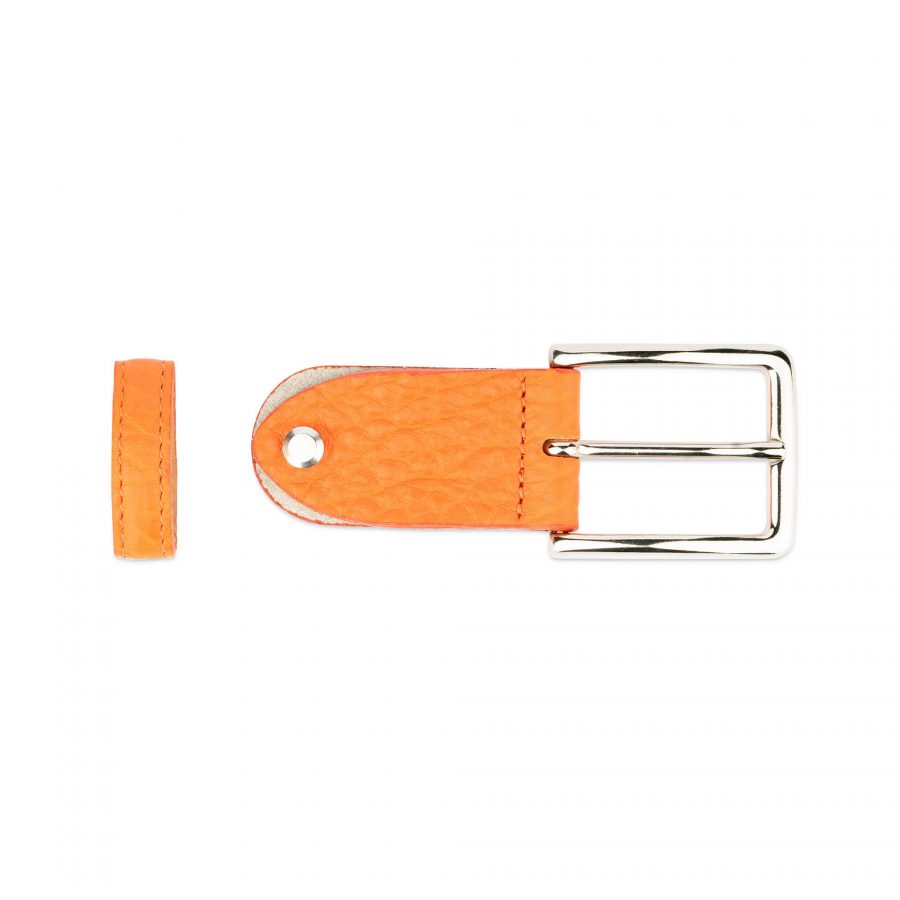 replacement belt buckle 35 mm orange silver 3