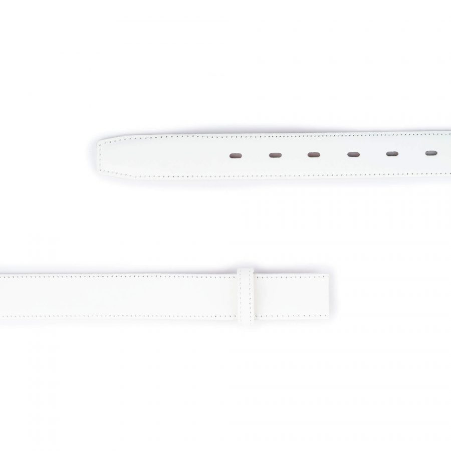 white leather strap for belt 3 0 cm 2