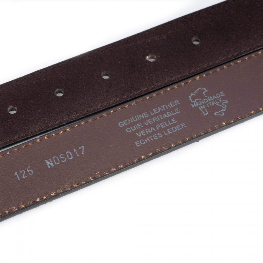 dark brown suede belt strap for buckles 3