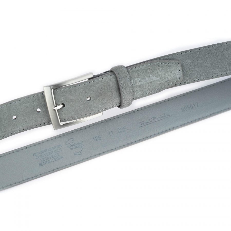 gray suede belt for men 7