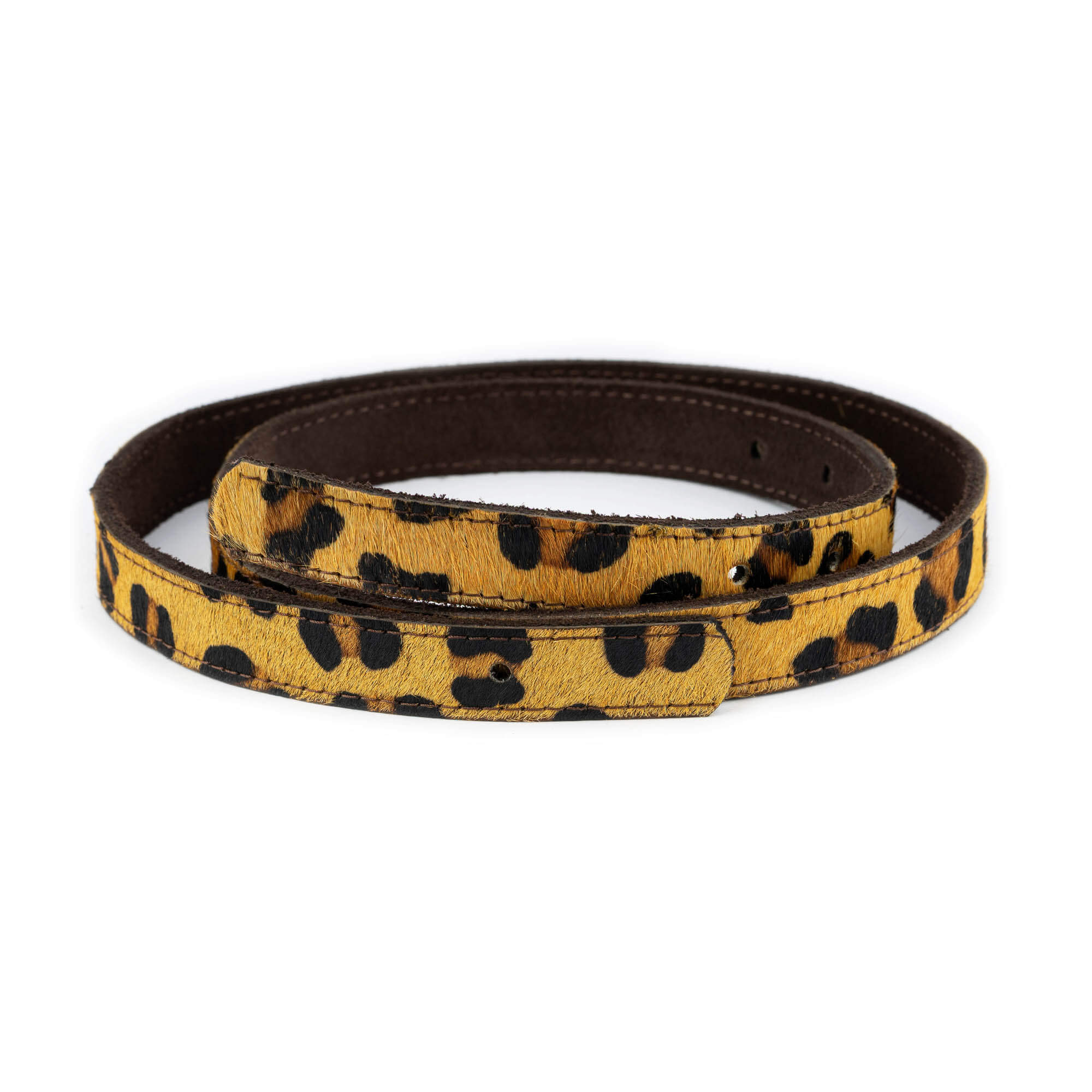 Buy Leopard Calf Hair Belt Strap For Buckle | Capo Pelle