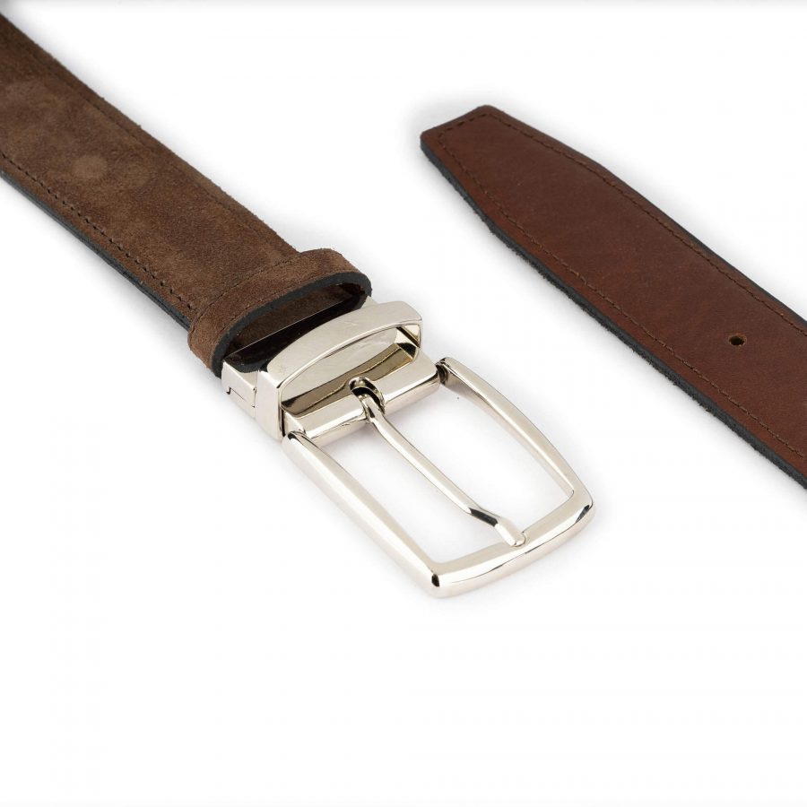 reversible taupe brown belt with buckle reversible 5