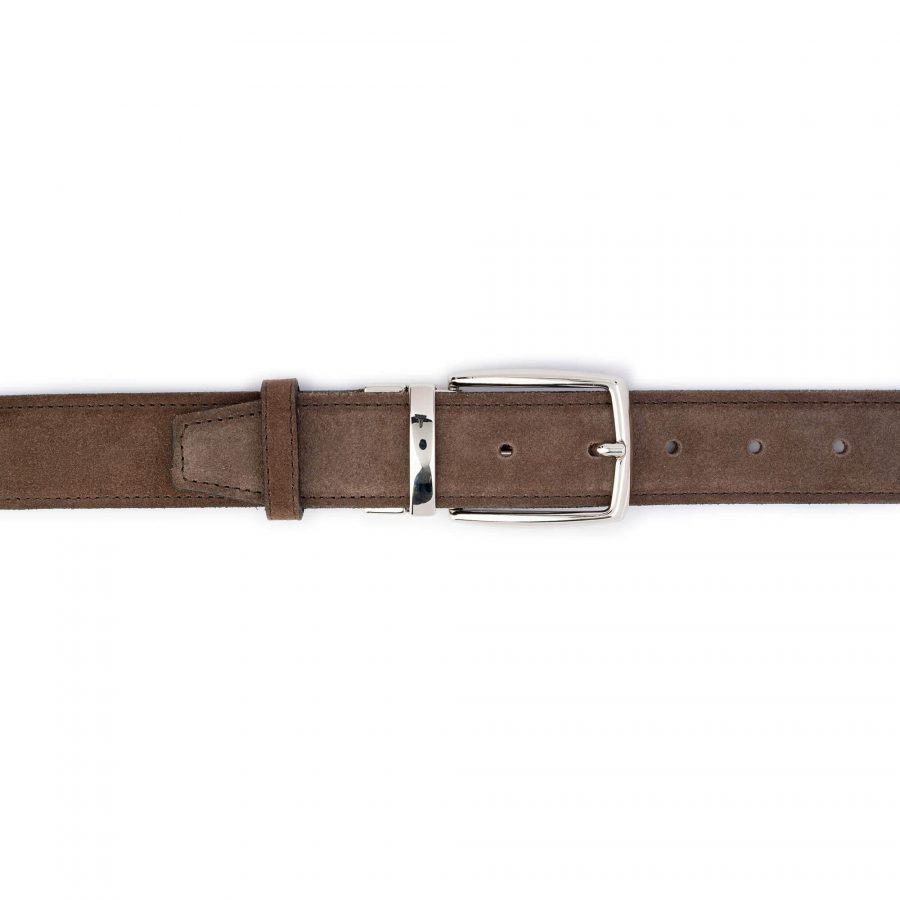 reversible taupe brown belt with buckle reversible 6