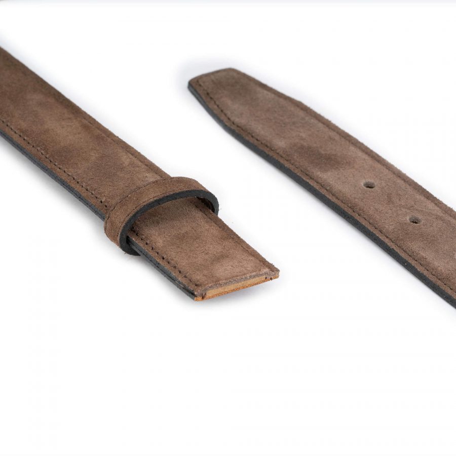 taupe brown belt strap for buckle reverisible replacement 4