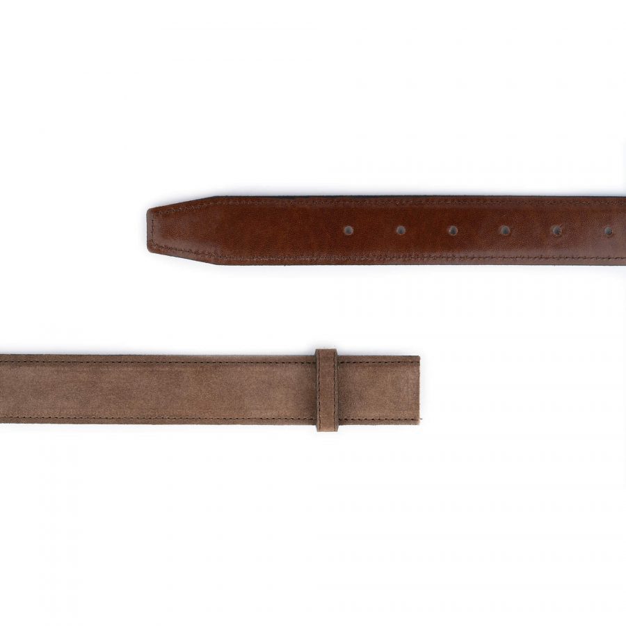 taupe brown belt strap for buckle reverisible replacement 5