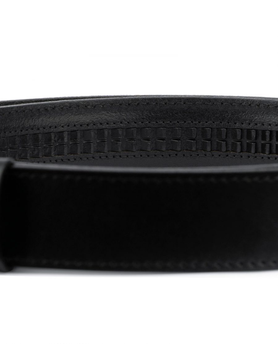 Black Leather Strap for Ratchet Belt 007