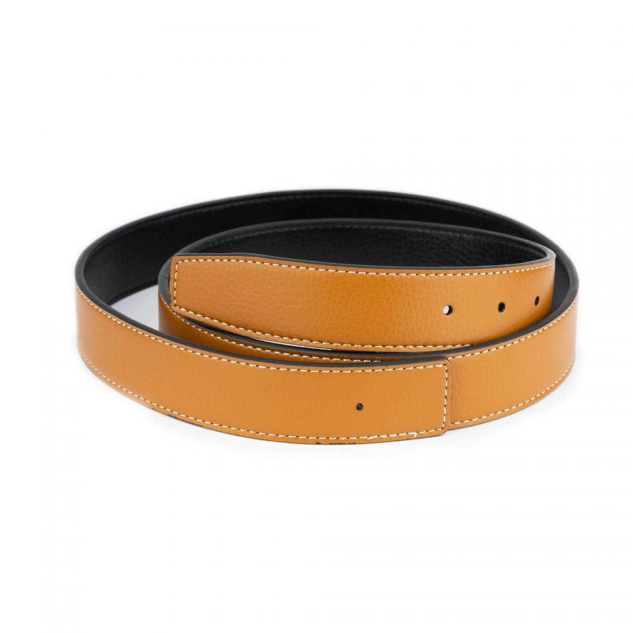 beige vegan leather belt for buckles two sided 1 34 42 usd19