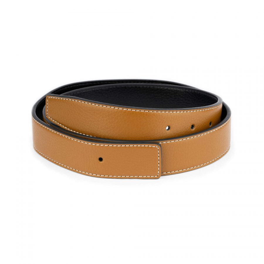 brown vegan belt strap for buckles two sided 1 34 42 usd19