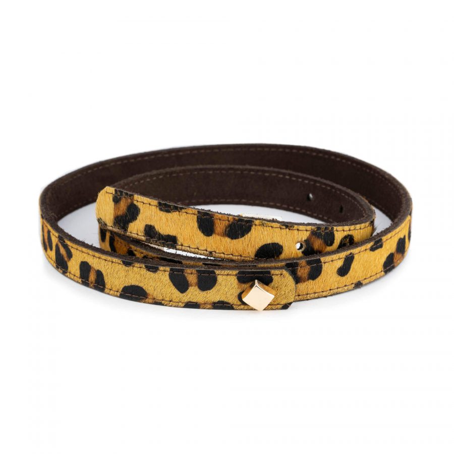 leopard calf hair belt womens reversible 1 28 50 29usd