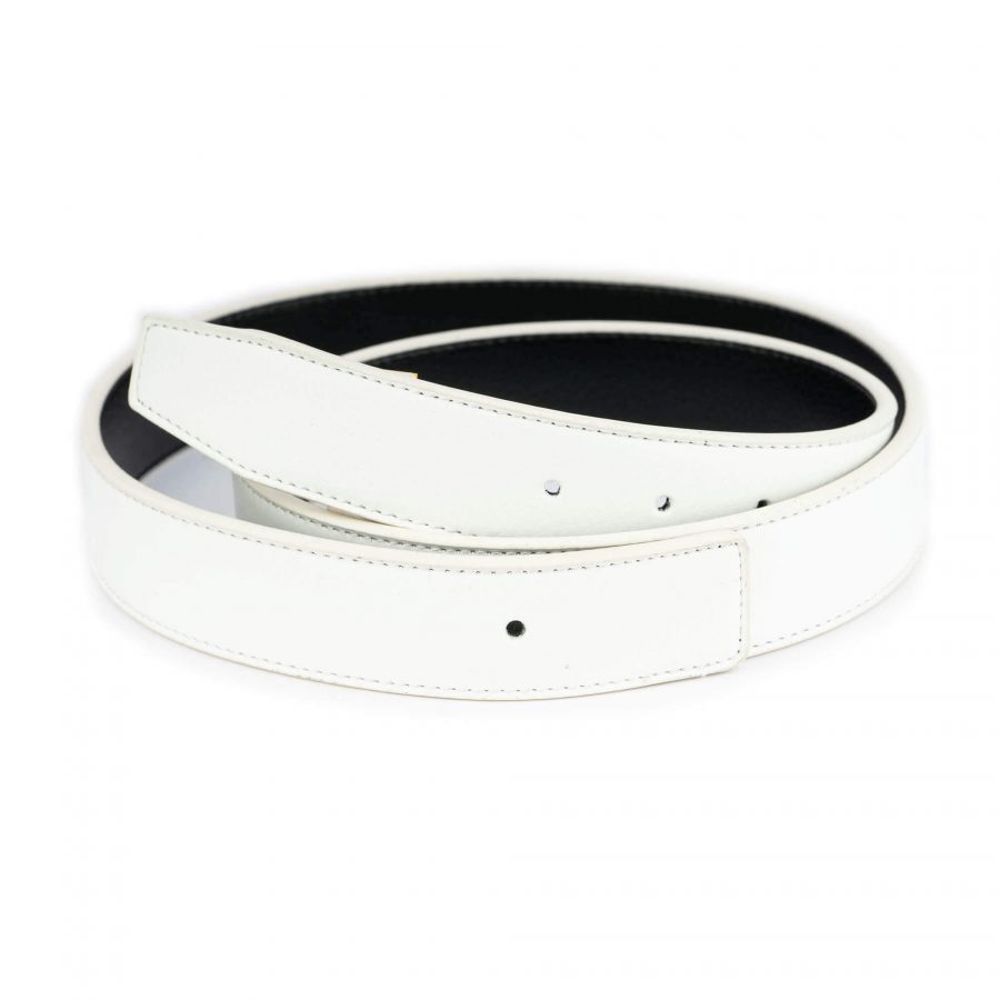white black vegan belt strap for buckles 1