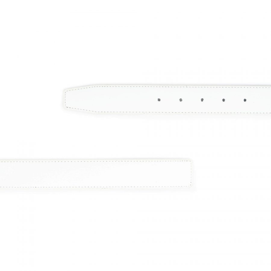 white vegan belt strap reversible to black 2